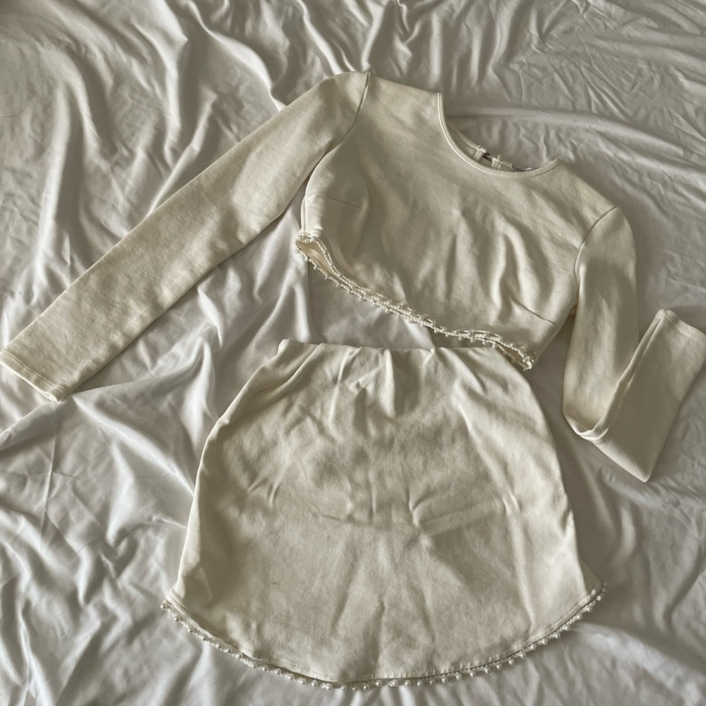 Fashion Nova crop top SET with mini skirt